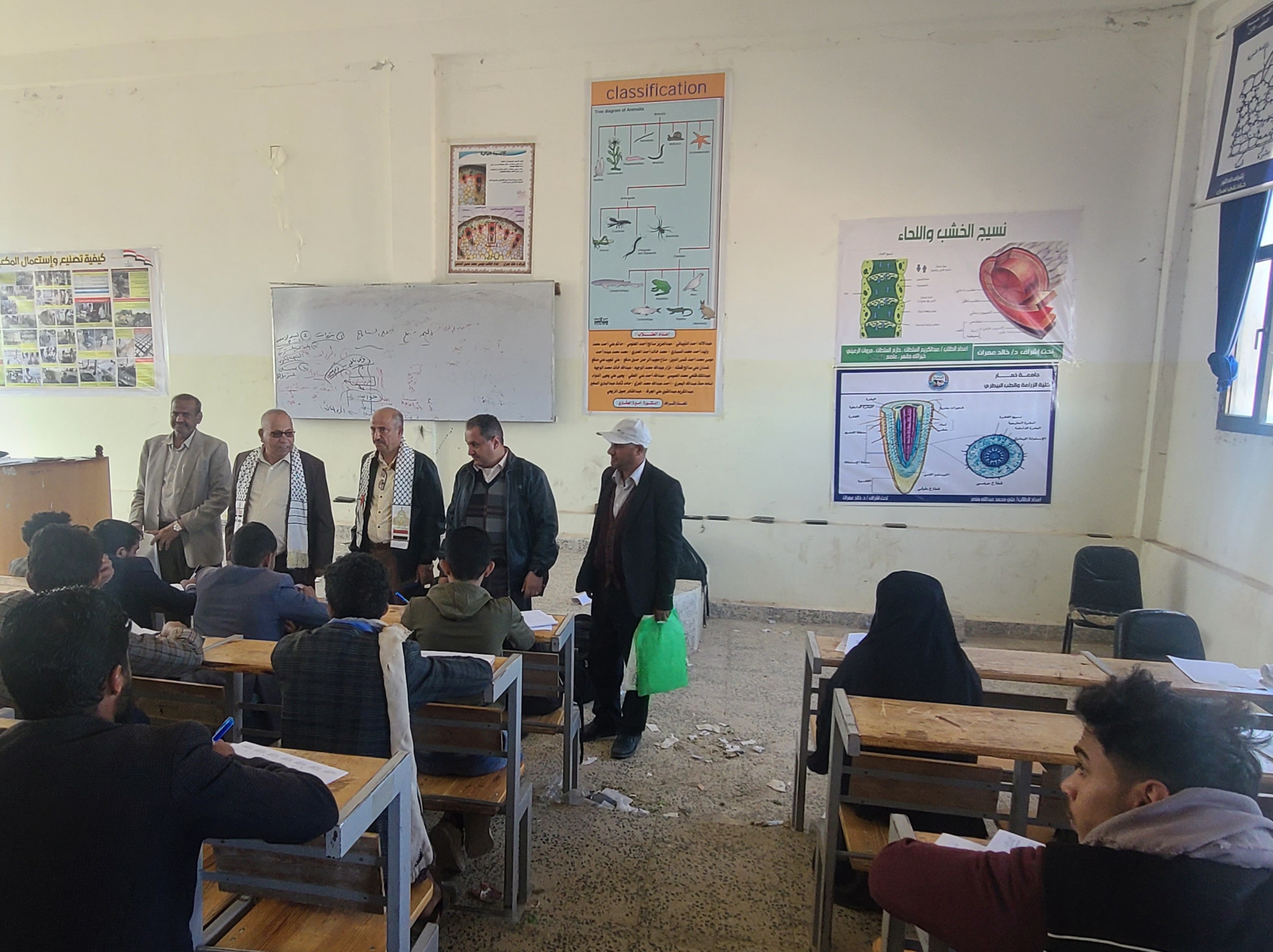 .The Inauguration of the End of the First Semester Exams for 156 students at the Faculty of Agriculture and Veterinary Medicine